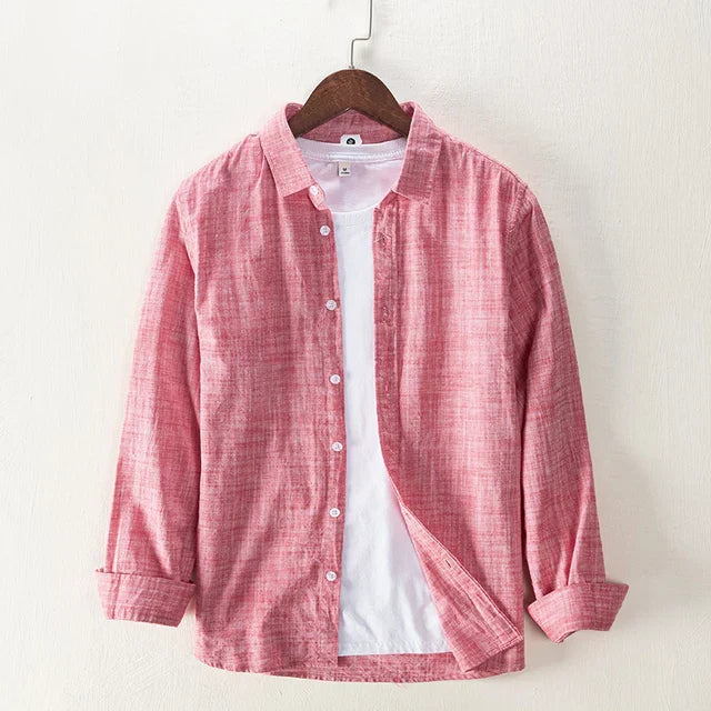 Levoire | Chemise Pour Hommes À Manches Longues Confortable Elegant