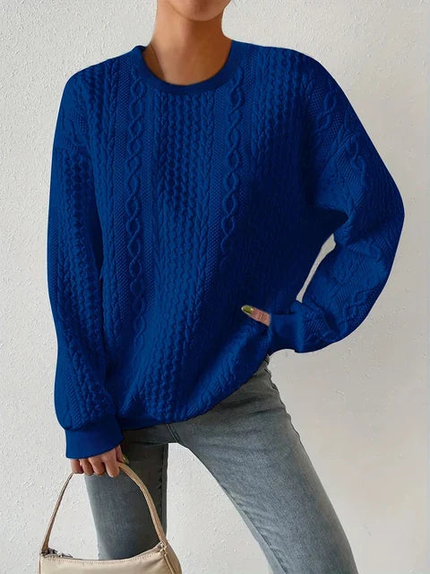 Levoire | Col Rond Sweatshirt À Manches Longues Bleu
