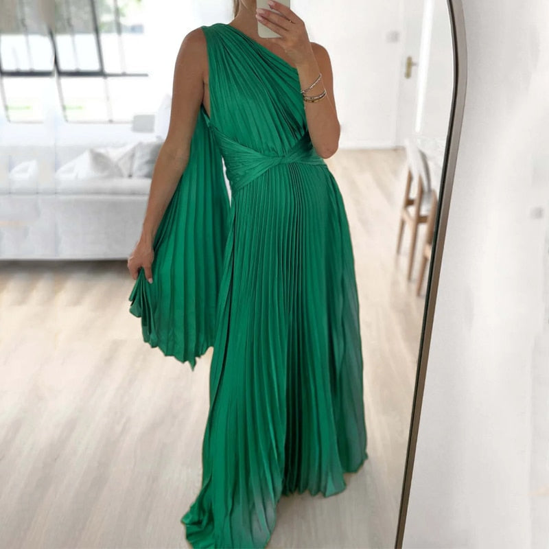 Levoire | Satinpuddings Plissé Lyskostakk Robes Longues
