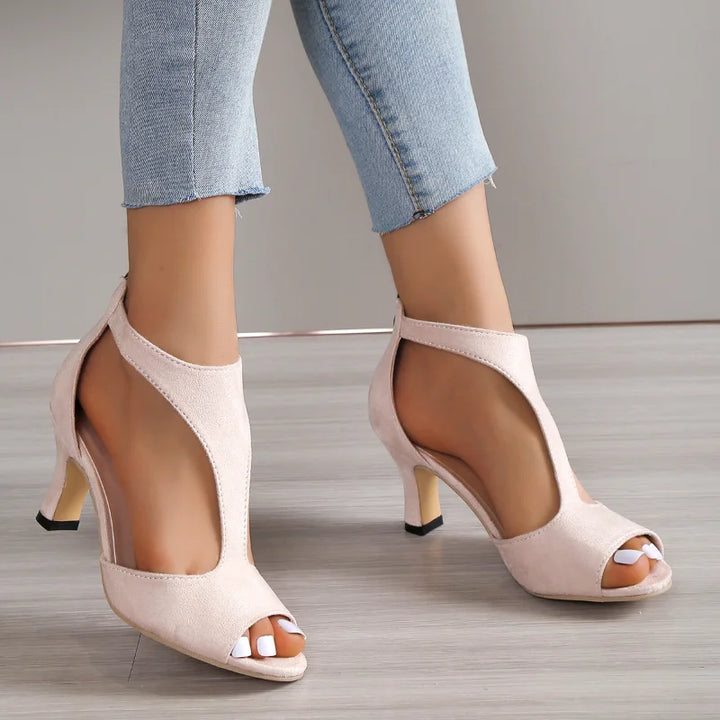 Levoire | Sandales Confortables À Talons Et Semelle En Gel Rosa