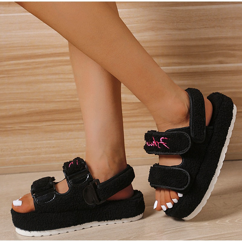Levoire | Sandale À Plateforme Pour Femmes À Velcro