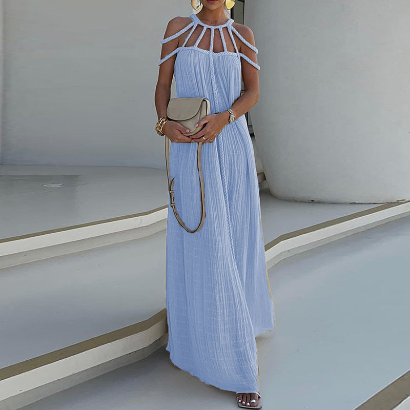 Levoire | Robe Longue En Tissu Fluide Paradisique Taille 34-46