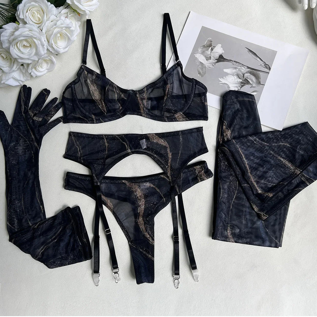 Levoire | Ensemble De Lingerie Tie Dye 5 Pièces