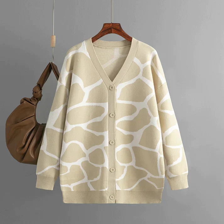 Levoire | Veste tricot douce Khaki Une taille