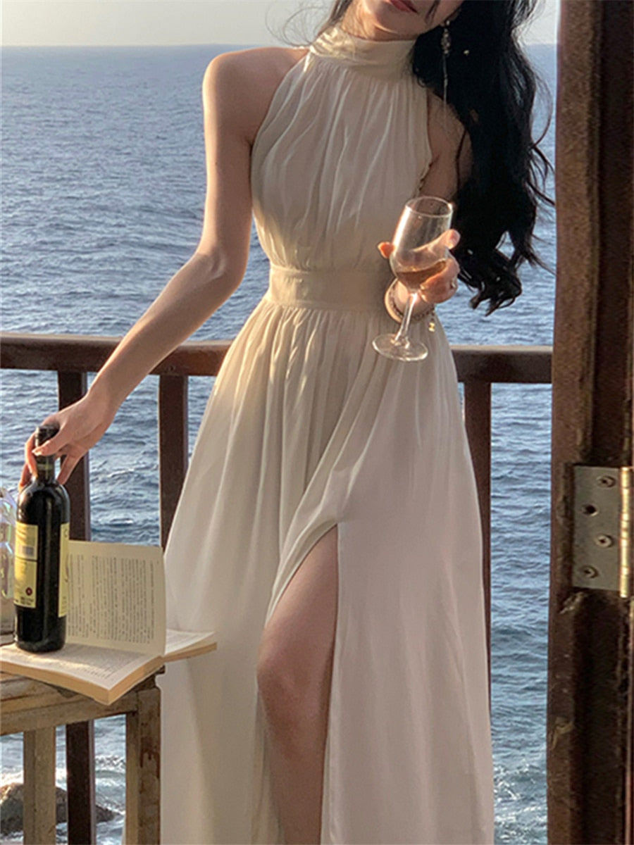 Levoire | Robe Midi En Chiffon Décolletée