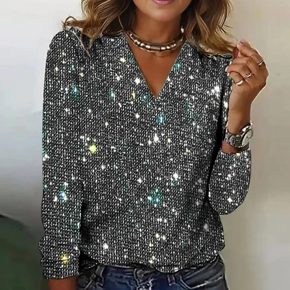 Levoire | Haut Avec Paillettes Noir