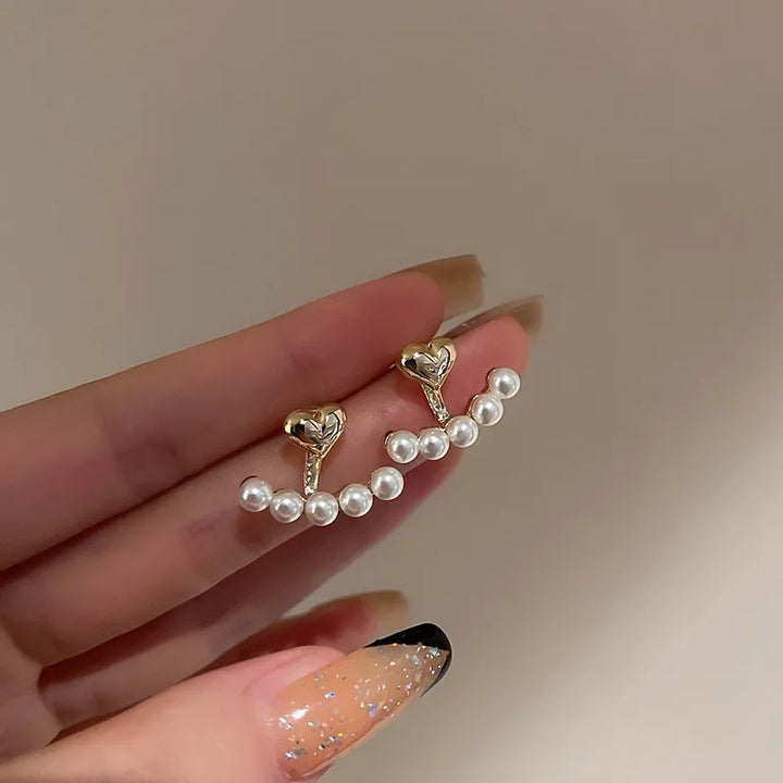Levoire | Cœur Perle Ohrstecker