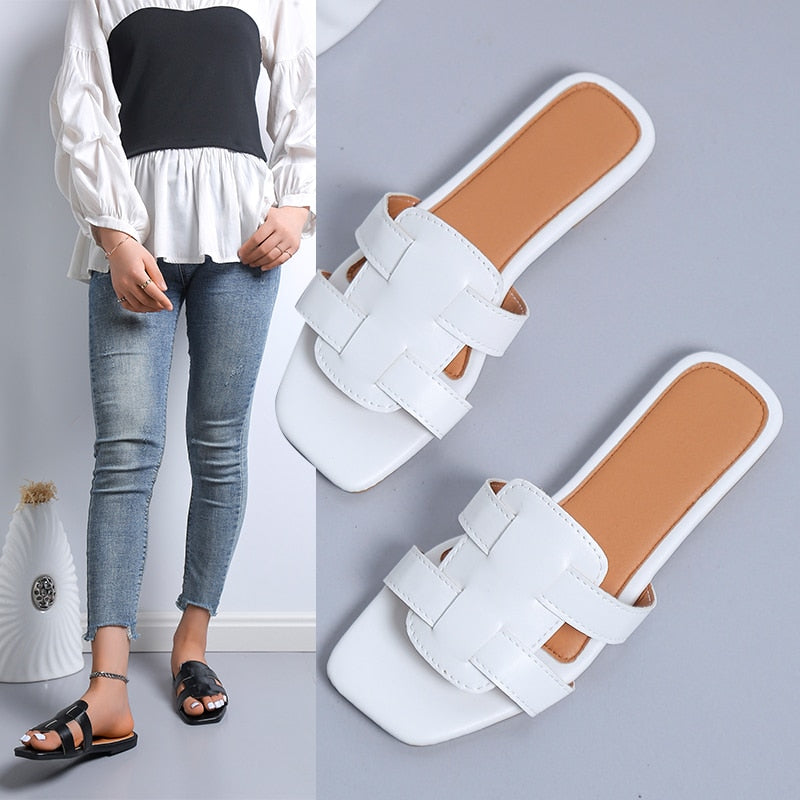 Levoire | Slides Design Sandales Blanc 35