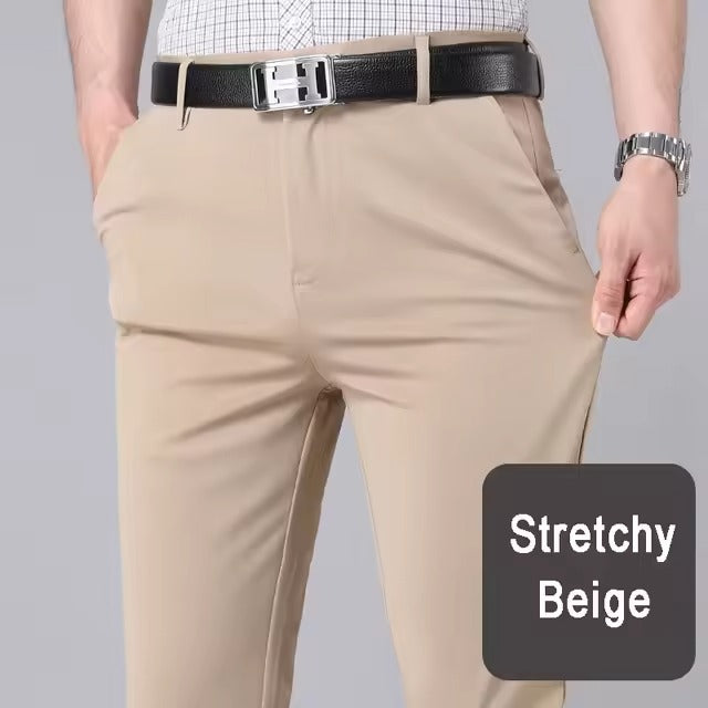 Levoire | Pantalons Confort Stretch Rennot Et Styles Et Loisirs Beige