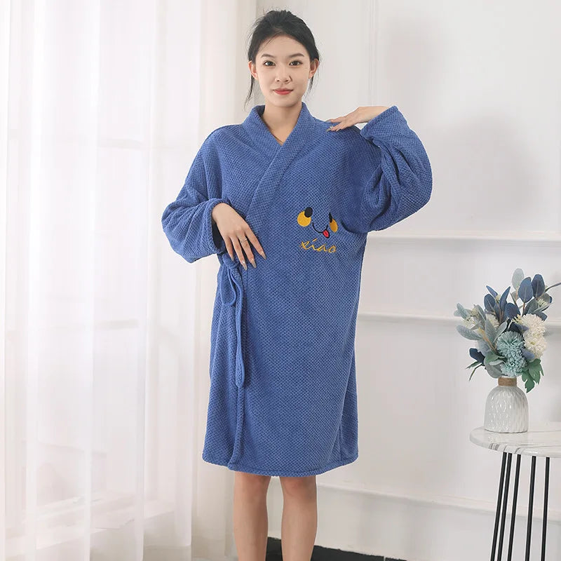 Levoire | Peignoir Doux Bleu foncé 95x150cm