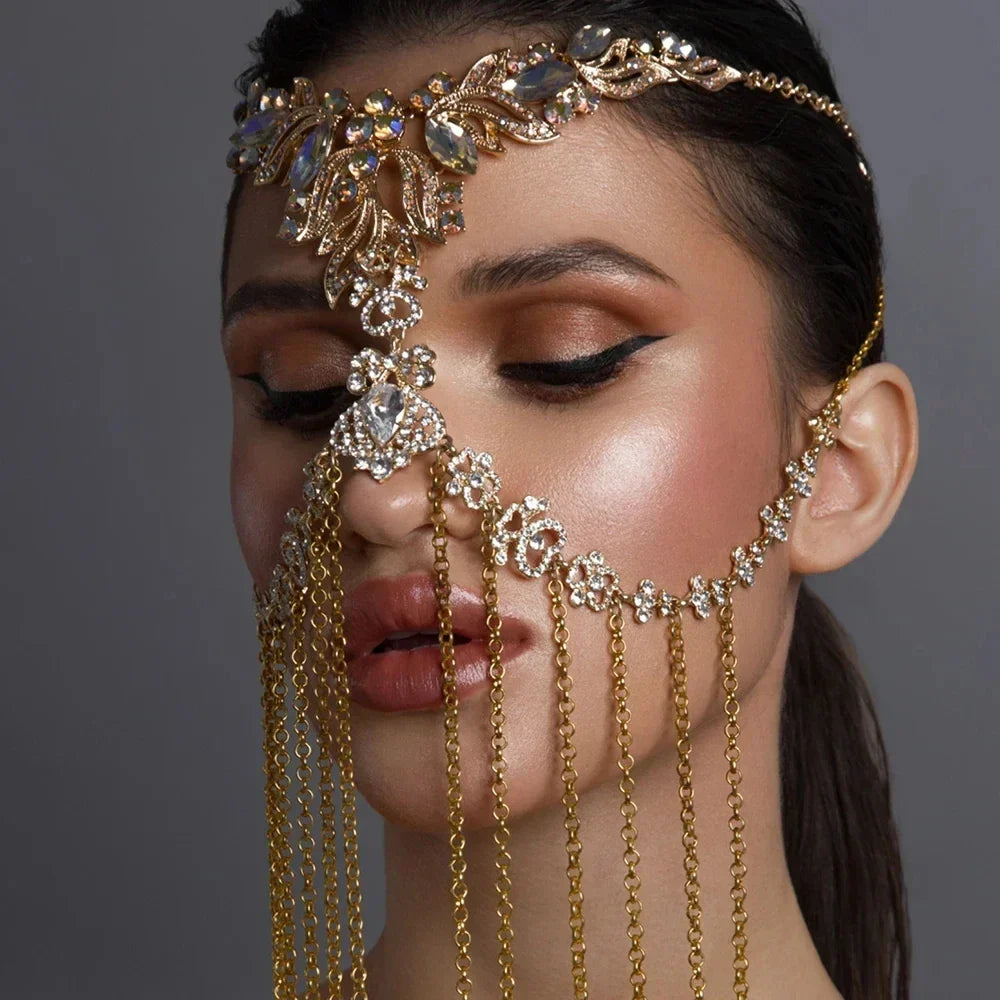 Levoire | Masque À Franges En Strass
