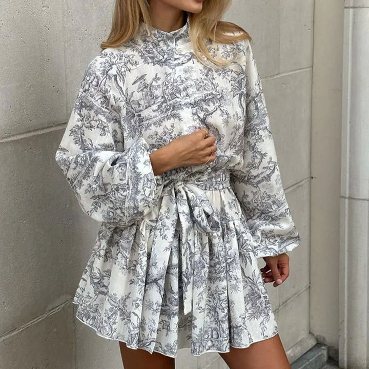Levoire | Robe De Soirée A Impression grise