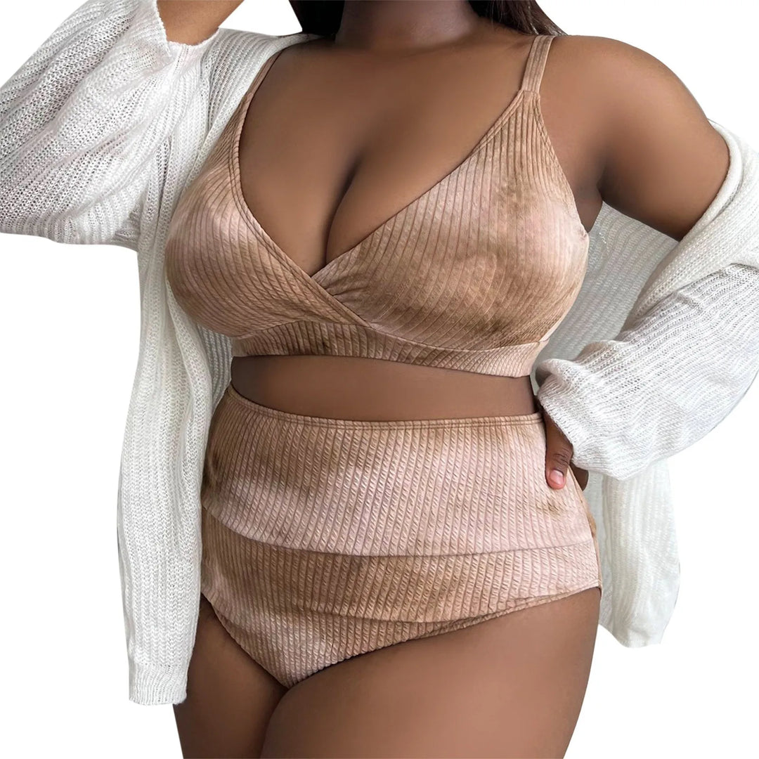 Levoire | Ensemble Bikini Sexy Grande Taille Café