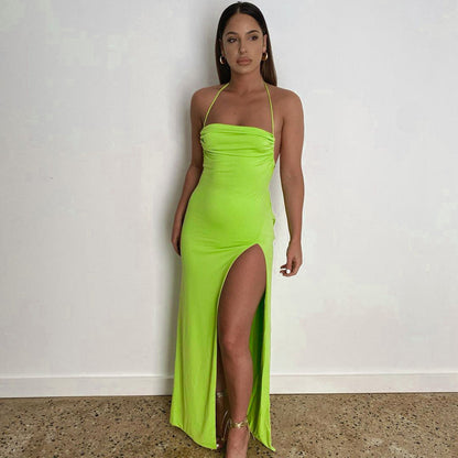 Levoire | Décolleté Dos Nu Dos Drapée Robe Maxi