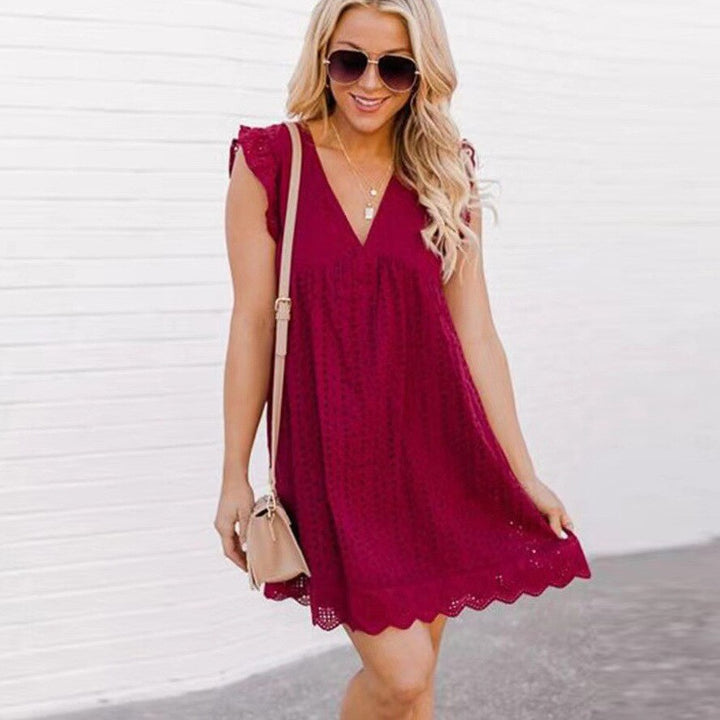 Levoire | Robe longue florale Bordeaux