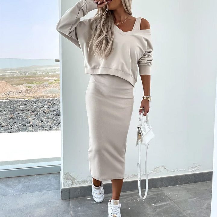 Levoire | Ensemble Chaud Élégant Pour Femme Beige