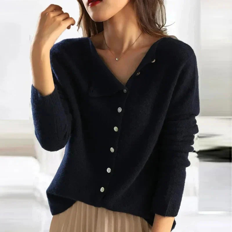 Levoire | Veste Tricotée Confortable Pour Femmes Noir