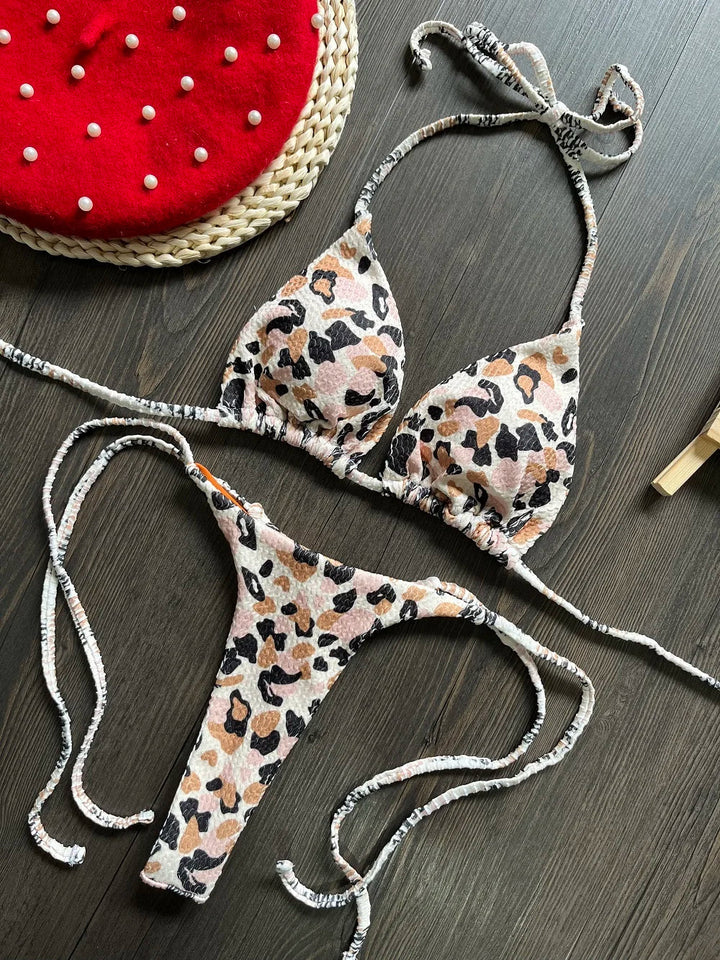 Levoire | Bikini Femme Léopard Sexy Brun
