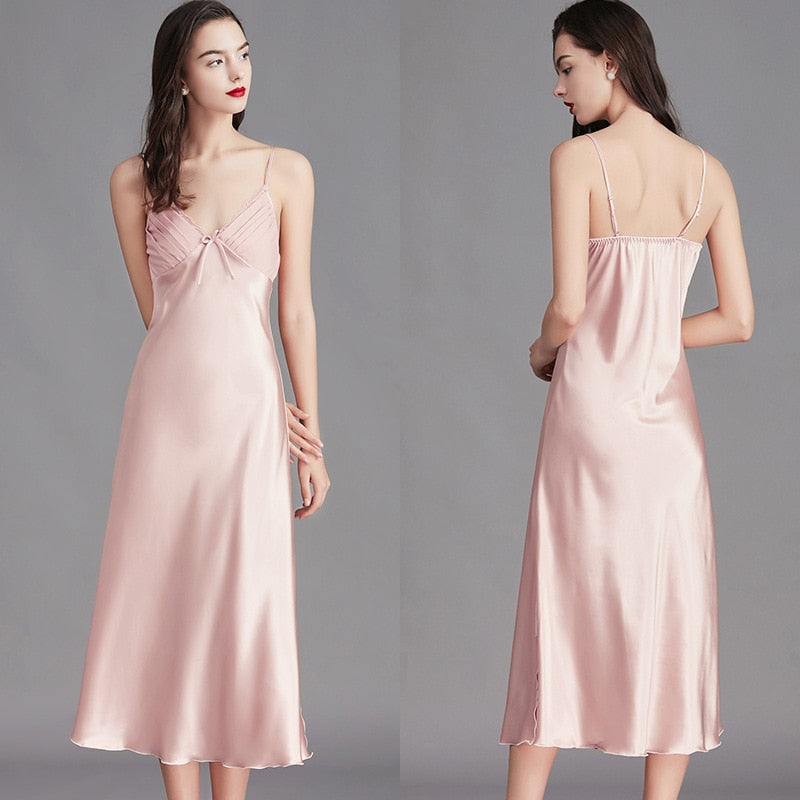 Levoire | Lingerie De Nuit Avec Bretelles Midi Rosarot