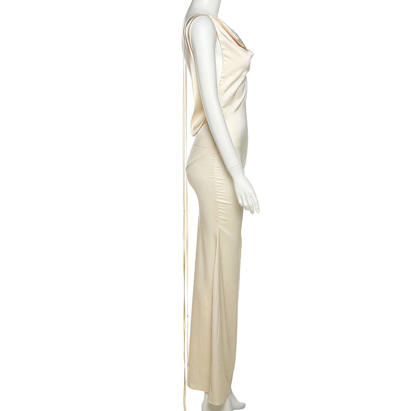 Levoire | Dos Nu מדה Spaghetti Bretelles Maxi Robes