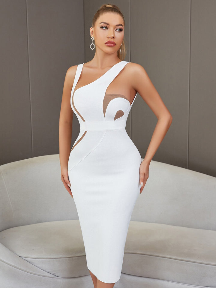Levoire | Haut Sans Bretelles Dos Ouvert Midi Bodycon Robes