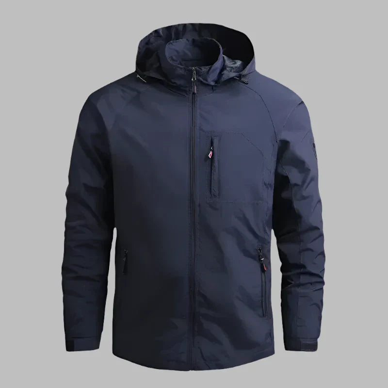 Levoire | Veste De Randonnée Légère Et Imperméable Pour Hommes Bleu