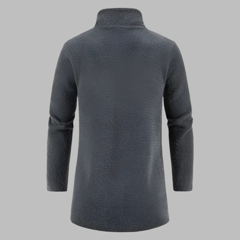 Levoire | Pull En Polaire Long Confortable Avec Zip Pour Hommes