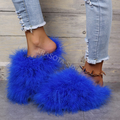 Levoire | Chaussures Slipper Plat Bleu