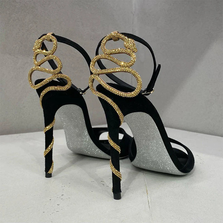 Levoire | Serpentine Talons Stiletto Noirs