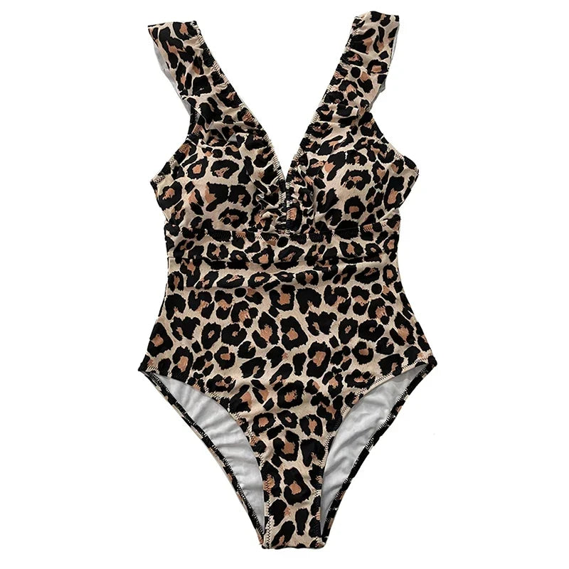 Levoire | Maillot Sexy Une-Pièce Femme Léopard