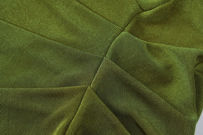 Levoire | Vert Sans Manches Bodycon Long Robe