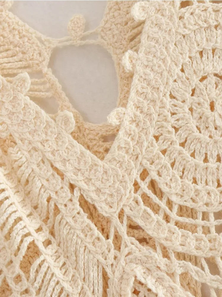 Levoire | Robe En Crochet Aérée Pour L'Été