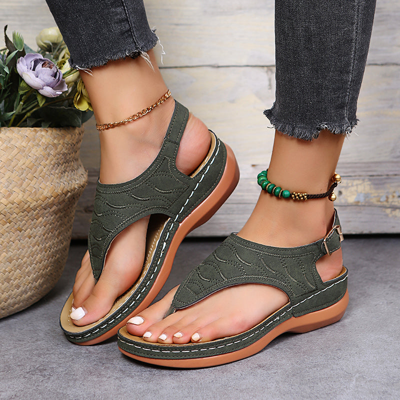 Levoire | Sandales Orthopédiques Stylées Pour Femmes Vert