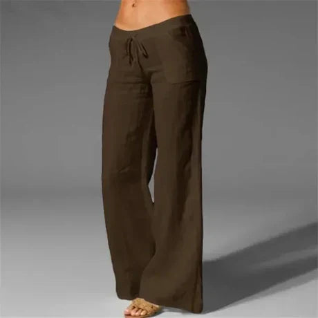 Levoire | Pantalon En Lin Braun