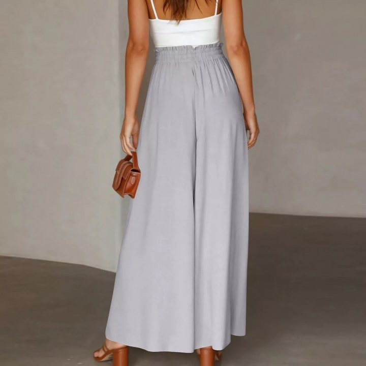 Levoire | Pantalon Ample Avec Jambes Larges, Cordon Ajustable Et Taille Élastique