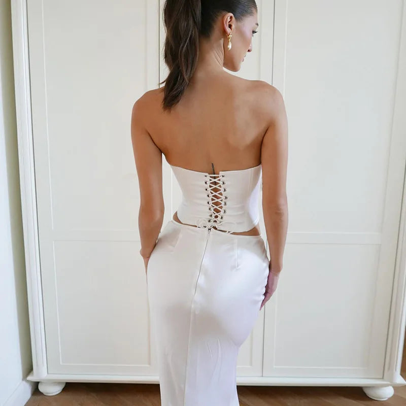 Levoire | Top Court Style Corset & Ensemble Jupe Longue