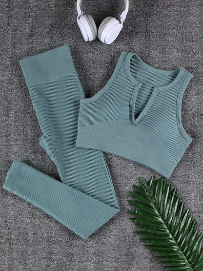 Levoire | Ensemble De Yoga (Long) Avec Une Belle Coupe Vert