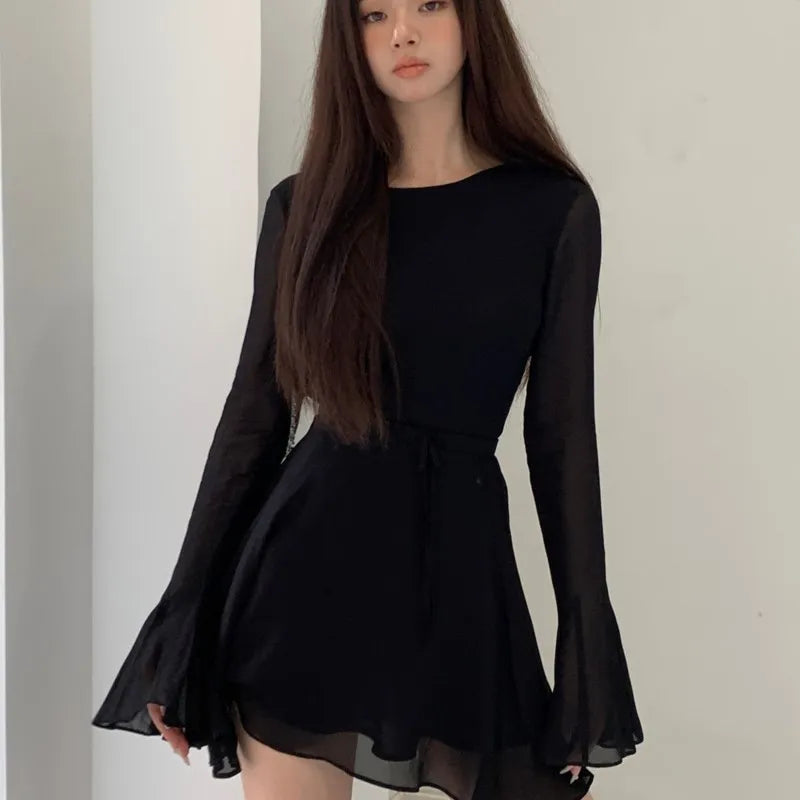 Levoire | Robe confortable inspirée du style vintage Noir