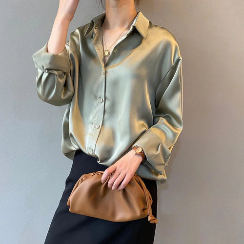 Levoire | Chemise En Soie Moderne Pour Femmes Avec Boutons