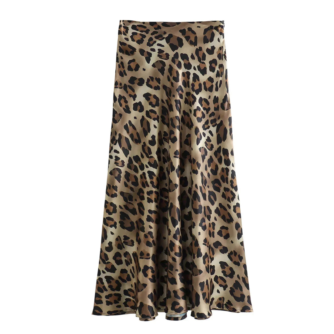 Levoire | Jupe D'Été Vintage À Motif Léopard