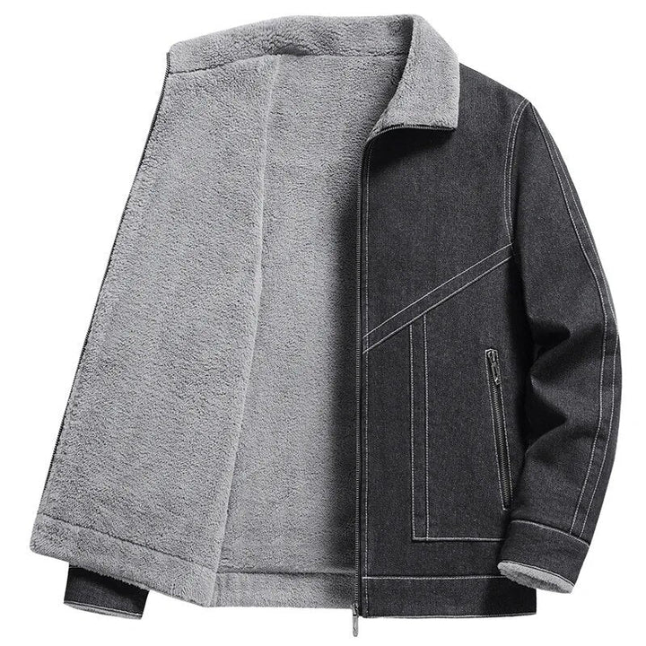 Levoire | Veste En Denim Ample Avec Zip Et Poches