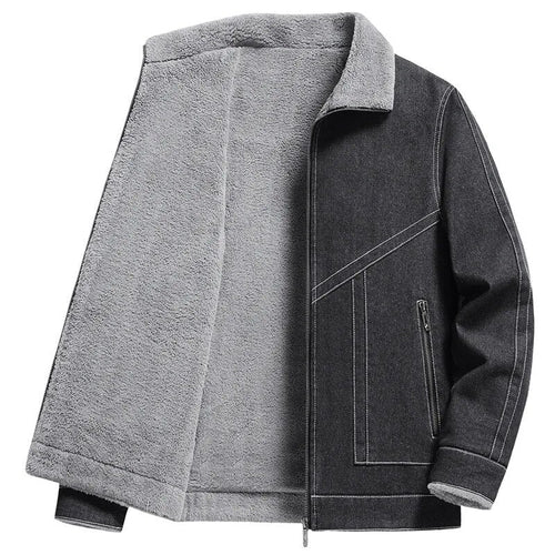 Levoire | Veste En Denim Ample Avec Zip Et Poches
