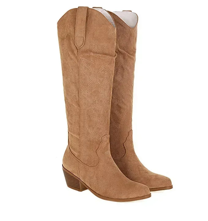 Levoire | Hauteurs De Mollet Bottes De Cowboy En Cuir Pour Femmes