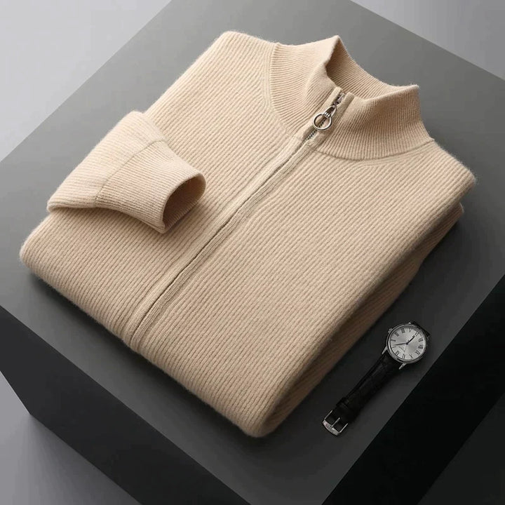 Levoire | Veste Pour Homme Confortable Avec Sensation De Cachemire Beige