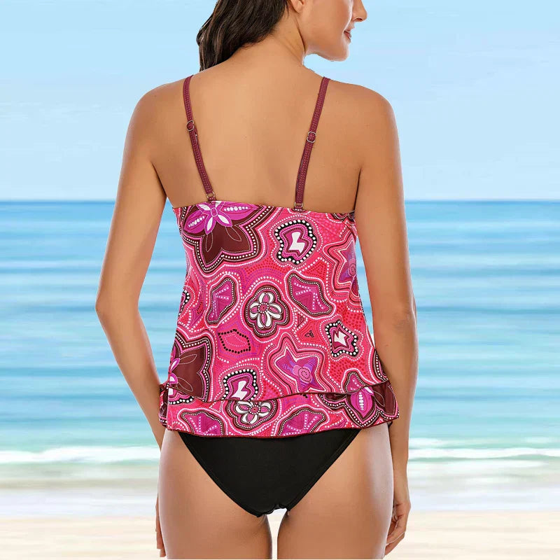 Levoire | Tankini Ensemble Avec Imprimé Floral Pour Femmes
