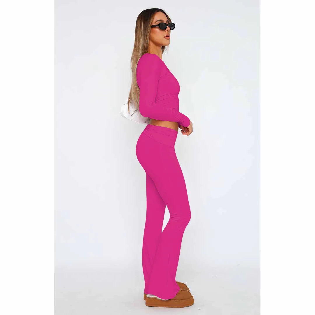 Levoire | Ensemble Femme 2 Pièces, Uni, Tendance, Survêtement Confortable