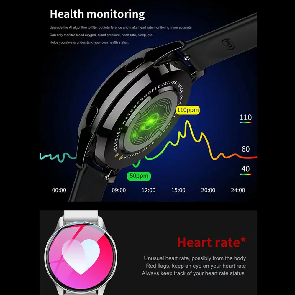 Levoire | Montre Femme Bluetooth Fréquence Cardiaque