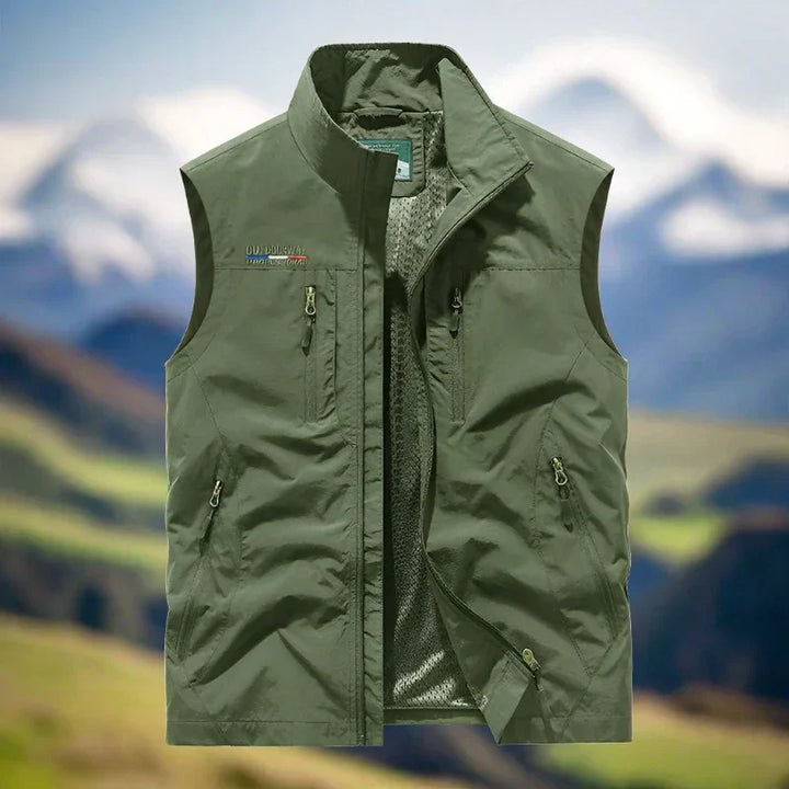 Levoire | Gilets Décontractés Multifonctionnels D'Extérieur Pour Hommes Vert olive