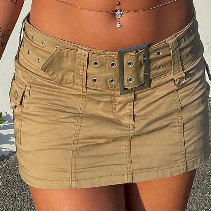 Levoire | Y2K Ceinture Basse Taille Micro Jupe