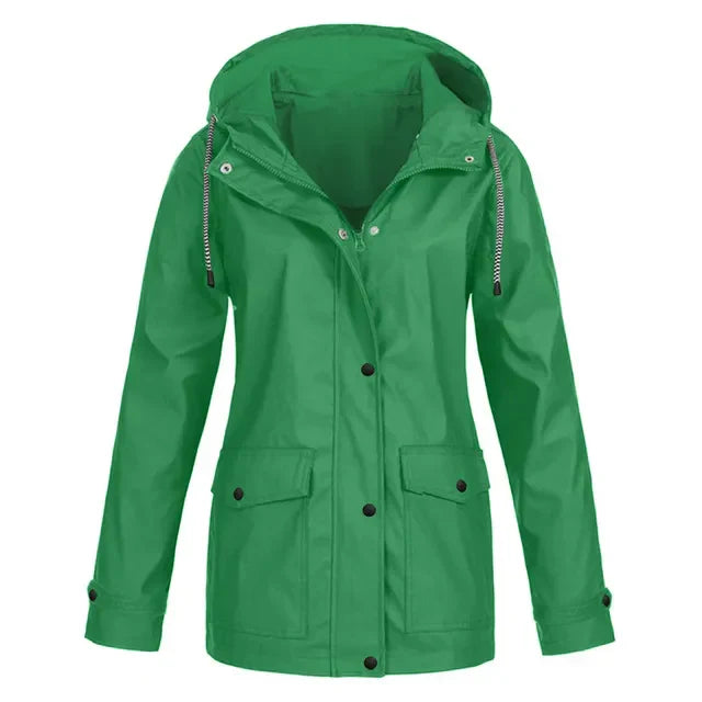 Levoire | Veste De Pluie Légère Avec Capuche Vert